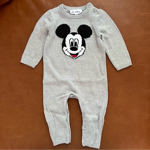 GAP Other - GAP Baby x Disney Mickey Mouse Sweater Romper, 12-18mo